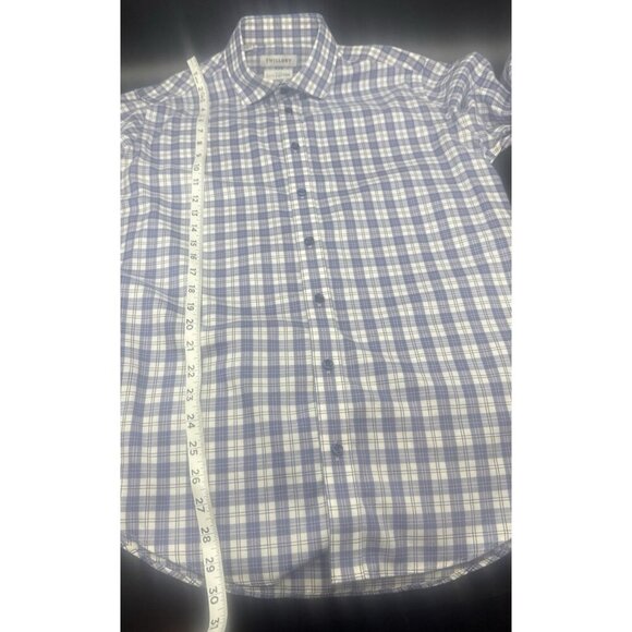 Twillory Blue Pink Plaid Tailored Fit Long Sleeve Button Up Shirt Sz 16 36/37 - Picture 8 of 8
